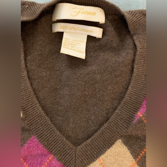 Argyle cashmere sweater - Picture 5 of 5